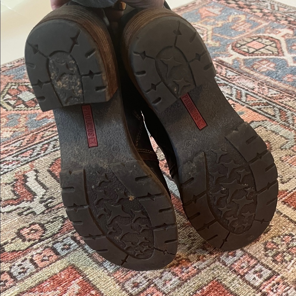 PIKOLINOS Black and Brown Leather Boots - Picture 5 of 6